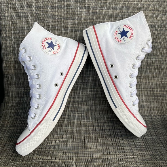 Converse Chuck Taylor All Star White Canvas High-Top Sneakers Shoes Women’s 8.5 - Picture 7 of 11